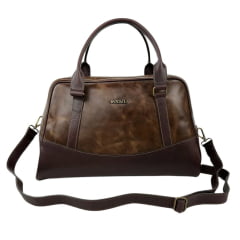 Bolsa Feminina Goyazes Couro Mustang Tabaco/Café - REF: B-2302-3