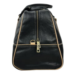 Bolsa Feminina Goyazes Couro Pit Stop Preto/Bege - REF: B-2302-1