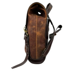 Bolsa Mochila Feminina Goyazes Couro Dallas Terra/Mustang Café - REF: B-2105-1