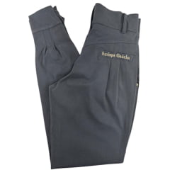 Bombacha Feminina Estirpe Gaúcha Laço Prenda Chumbo Com Bordado Logo Dourado Ref. 514