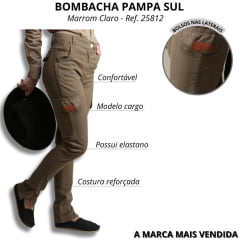 Calça Cargo Feminina Pampa Sul - Ref. 25812 - Várias Cores