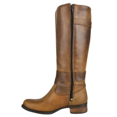 Bota Gaúcha Feminina Beretta Com Detalhe De Fivela Castor Solado Montana Ref:3045