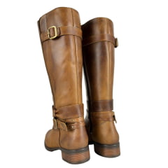 Bota Gaúcha Feminina Beretta Com Detalhe De Fivela Castor Solado Montana Ref:3045