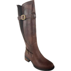 Bota Montaria Feminina Beretta Fóssil Havana Zíper Elástico Fivelas No Cano Solado Montana - Ref:3002