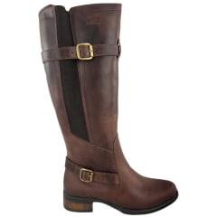 Bota Montaria Feminina Beretta Fóssil Havana Zíper Elástico Fivelas No Cano Solado Montana - Ref:3002