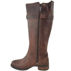 Bota Montaria Feminina Beretta Fóssil Havana Zíper Elástico Fivelas No Cano Solado Montana - Ref:3002
