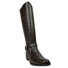 Bota Montaria Feminina Kedoll Arara Brasil Brown Com Fivela Dourada Ref: 3981