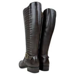 Bota Montaria Feminina Kedoll Arara Brasil Brown Com Fivela Dourada Ref: 3981