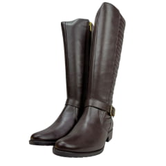 Bota Montaria Feminina Kedoll Arara Brasil Brown Com Fivela Dourada Ref: 3981