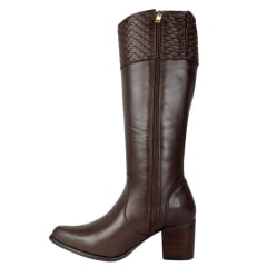 Bota Montaria Feminina Kedoll Café Bico Fino Ref:4234