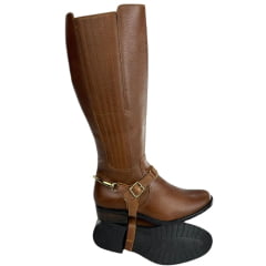 Bota Montaria Feminina Kedoll Macadamia Com Detalhes Bridão Removível Ref: 3915