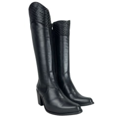 Bota Montaria Feminina Kedoll Preta Bico Fino Ref:4234