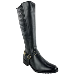 Bota Montaria Feminina Kedoll Preta Com Detalhes Bridão Removível Ref: 3915