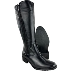 Bota Montaria Feminina Kedoll Preto com Zíper Dos Dois Lados Ref: 3966