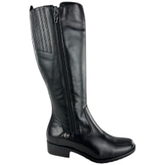 Bota Montaria Feminina Kedoll Preto com Zíper Dos Dois Lados Ref: 3966