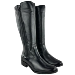 Bota Montaria Feminina Kedoll Preto com Zíper Dos Dois Lados Ref: 3966