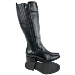 Bota Montaria Feminina Kedoll Preto com Zíper Dos Dois Lados Ref: 3966