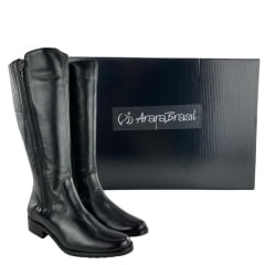 Bota Montaria Feminina Kedoll Preto com Zíper Dos Dois Lados Ref: 3966