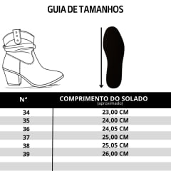 Bota Texana Feminina Kedoll Arara Brasil Bico Fino Macadâmia Cano Baixo Zíper - Ref:3117