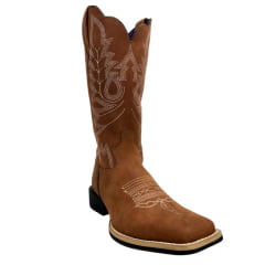 Bota Texana Feminina Jácomo Bico Quadrado Couro Mustang Sella Ref: 1271/UF