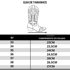 Bota Texana Feminina Vimar Bico Fino Couro Sli/Fóssil Castanho/Off White Sola Luchese REF:10301