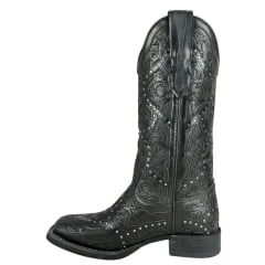 Bota Texana Feminina Vimar Fossil Mustang Preto Sola Magnum Voo Ref:13103