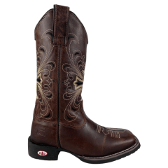 Bota Texana Feminina Red Dust Fóssil Sela - Ref.BF:05 GEL