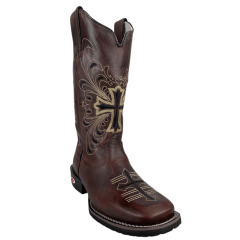 Bota Texana Feminina Red Dust Fóssil Sela - Ref.BF:05 GEL