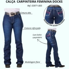 Calça Feminina Dock's Jeans Carpinteira Flare Ref: 03971-005