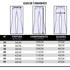 Calça Feminina Arame Jeans Azul Médio Flare Cós Alto Básica Ref 030200050