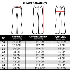 Calça Feminina Buphallos Jeans Azul Médio Bootcut Com Bordado De Flores Azul E Brilho Ref:BPL1271