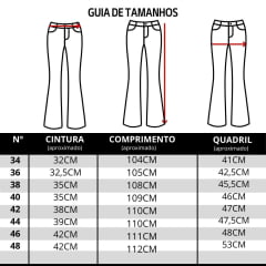 Calça Feminina Buphallos Jeans Tradicional Stone New Bootcut Ref: BPL989