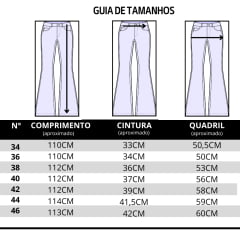 Calça Feminina Buphallos Jeans Wide Leg Com Tachas REF:1806