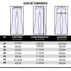 Calça Feminina Buphallos Jeans Wide Leg Básica Ref:1788