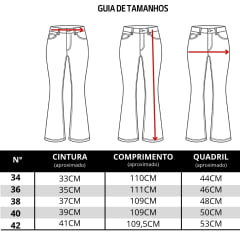 Calça Feminina Consciência Jeans Cintura Baixa Flare Jeans Escuro REF:24987
