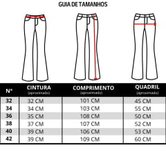 Calça Feminina Consciência Jeans Azul Médio Wide Hanger Com Recortes Ref:25774