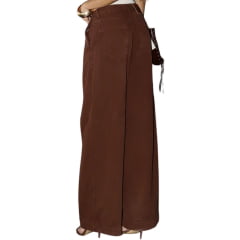 Calça Feminina Consciência Jeans Barrel Com Recortes Ref:25687