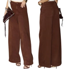 Calça Feminina Consciência Jeans Barrel Com Recortes Ref:25687 Calça Feminina Consciência Jeans Barrel Com Recortes Ref:25687