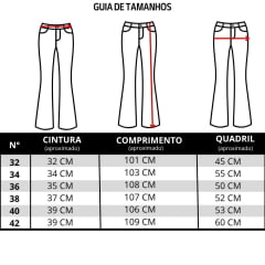Calça Feminina Consciência Jeans Escura Com Bigode Bootcut Flare Com Cintura Baixa Ref:25760