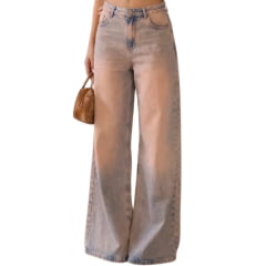 Calça Feminina Consciência Jeans Sujinha Rose Relaxed Ref:29909