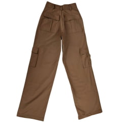 Calça Feminina Country City Cargo Amanda Marrom Ref:CC21032