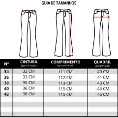 Calça Feminina Country City Jeans Isa Azul Marmorizada Bordado Barra Flare Ref:CB12113
