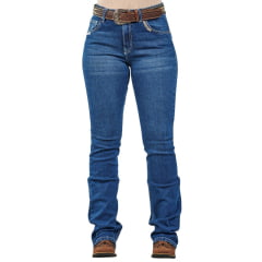 Calça Feminina Dock's Jeans Flare Com Bordado no Bolso Ref 4066
