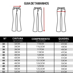 Calça Feminina Zenz Jeans Azul Delavê Flare Com Bordados de Ferradura, Cavalo e Brilho de Strass - Ref. 1302 Violet