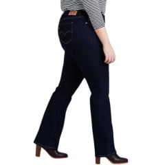 Calça Feminina Jeans Azul Escuro Plus Size Levi's 315 Shaping Bootcut - Ref.196450004