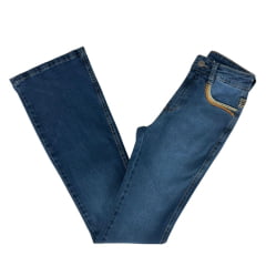 Calça Feminina Laço Forte Bordado Diamante Ref:7037