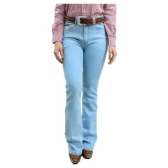 Calça Feminina Laço Forte Jeans Delavê Bootcut Hiper Clear REF: 7027