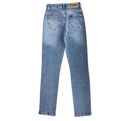 Calça Feminina Lee Jeans Claro Marion Premium Strech Nem Soft Reta Cintura Alta Ref:3239L
