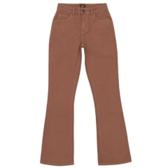 Calça Feminina Lee Jeans Marrom Hoxie Premium Strech Bootcut New Balance Ref:3441L