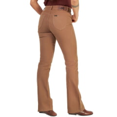 Calça Feminina Lee Jeans Marrom Hoxie Premium Strech Bootcut New Balance Ref:3441L